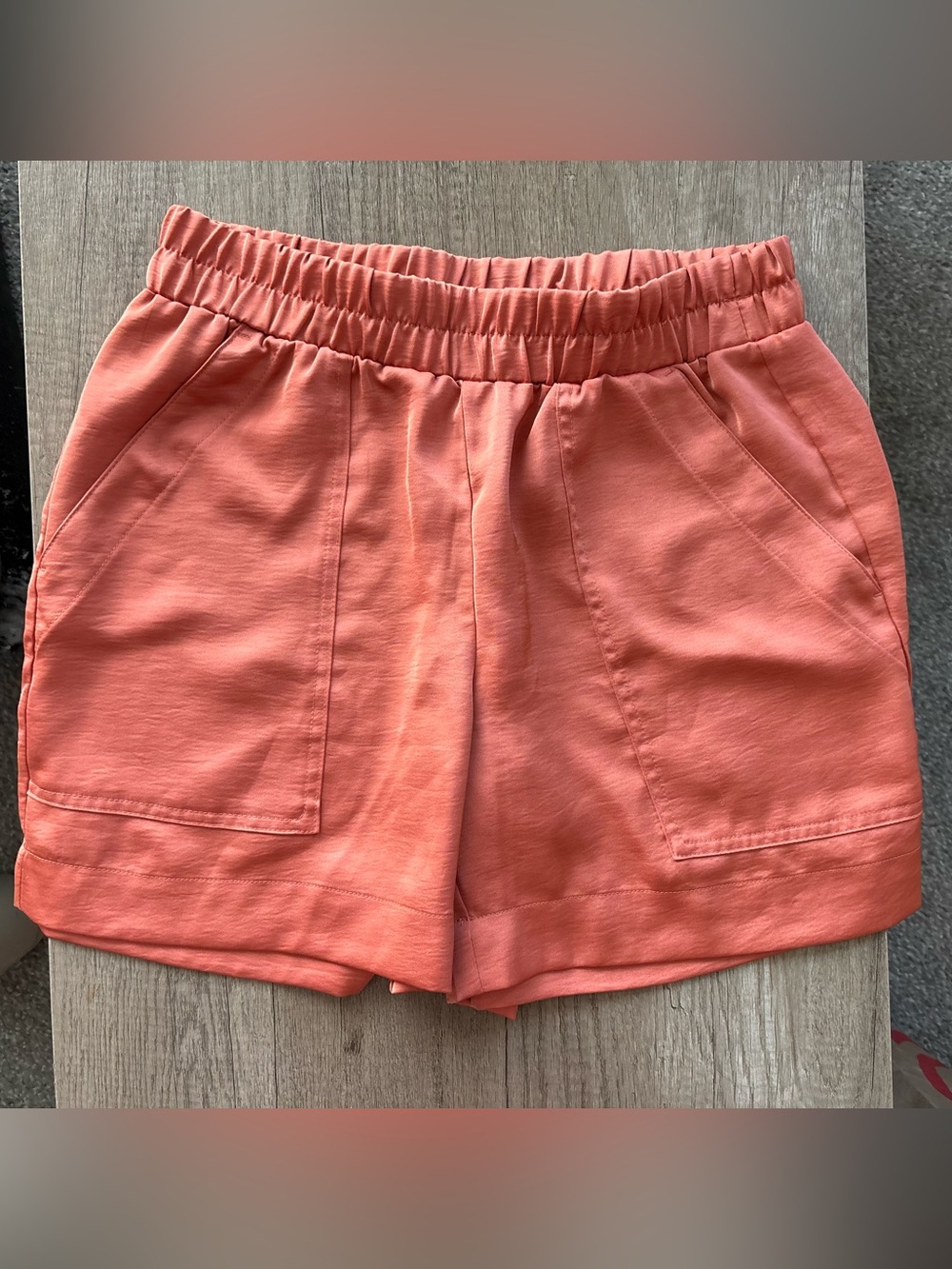 a new day Coral Elastic-Waist Utility Shorts
